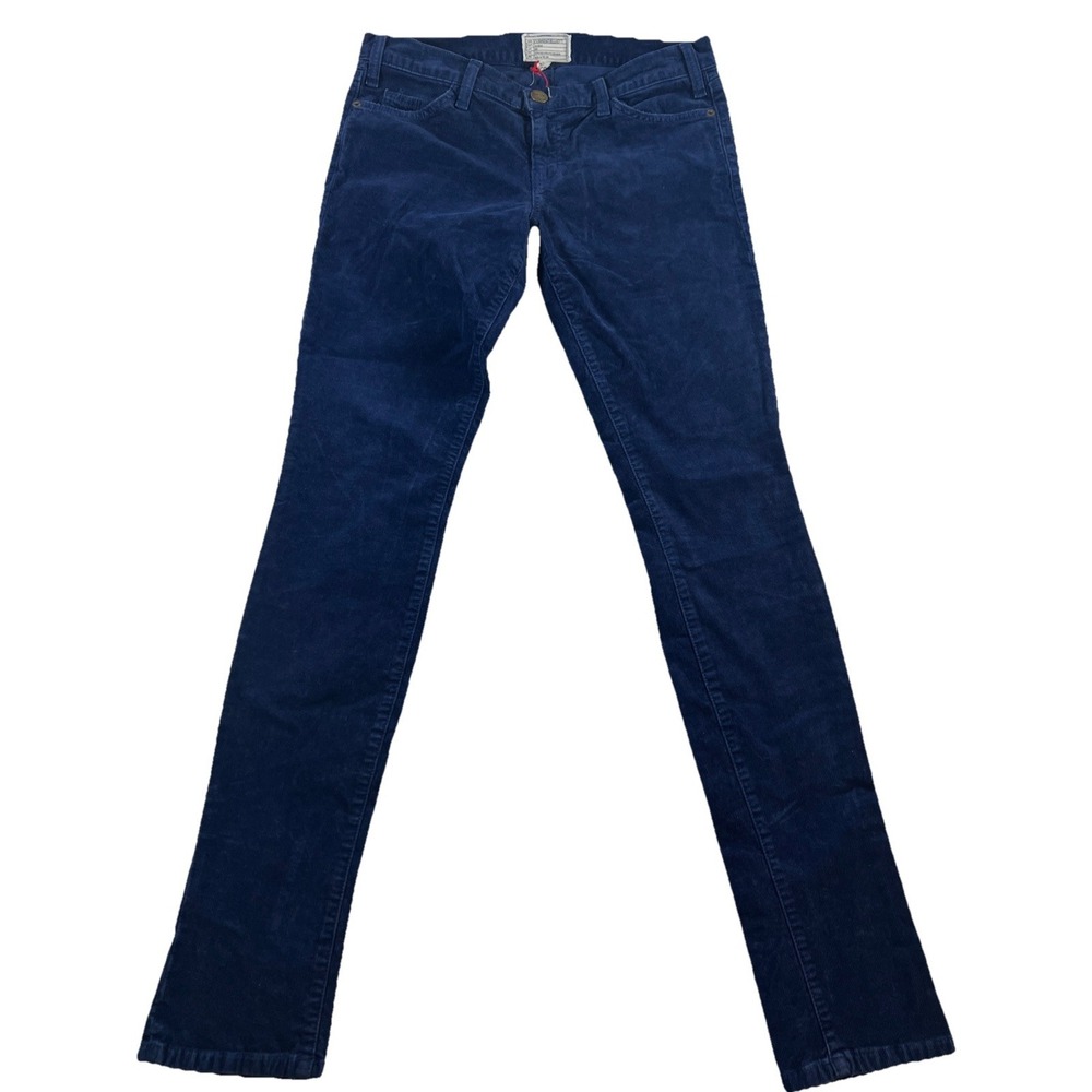 Current Elliott Pants‎ Womens 28 Officer Blue Corduroy The Skinny Cotton